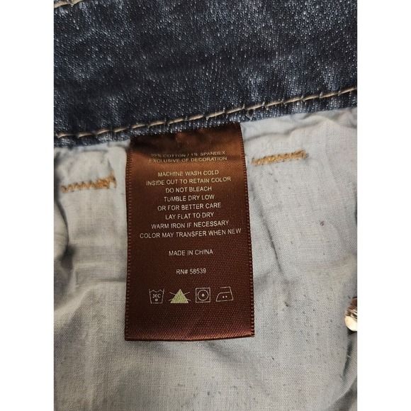 Kut From The Kloth Straight Leg Stretch Blue Denim Jeans Size 8 - Picture 6 of 6